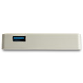 StarTech.com Adaptateur USB-C vers Gigabit Ethernet avec port USB-A - Adaptateur Réseau Blanc 1Gbps NIC USB 3.0/3.1 Type C - 1