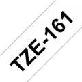 Brother TZe-161 - Cassette à ruban pour étiqueteuse originale – Noir sur transparent, 36 mm de large