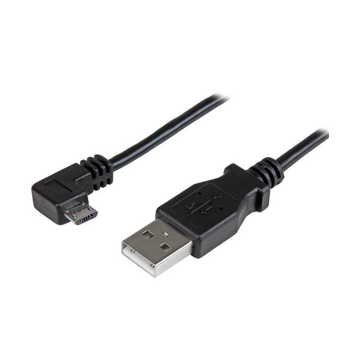 StarTech.com USBAUB2MRA câble USB USB 2.0 2 m USB A Micro-USB B Noir