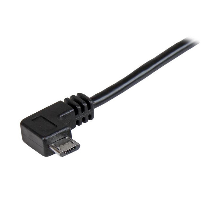 StarTech.com USBAUB2MRA câble USB USB 2.0 2 m USB A Micro-USB B Noir