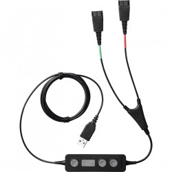 Jabra 265-09 câble audio USB2.0 2x QD Noir