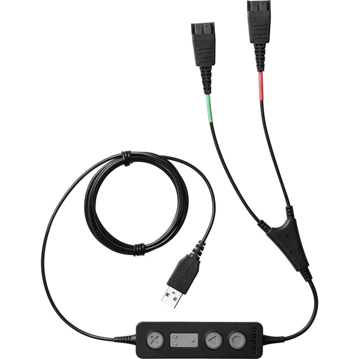 Jabra 265-09 câble audio USB2.0 2x QD Noir