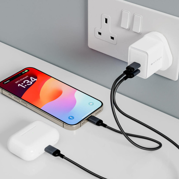 Targus HyperJucie Universel Blanc Secteur Charge rapide Intérieure