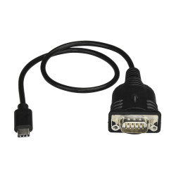 StarTech.com Câble adaptateur USB-C vers série DB9 RS232 avec rétention COM