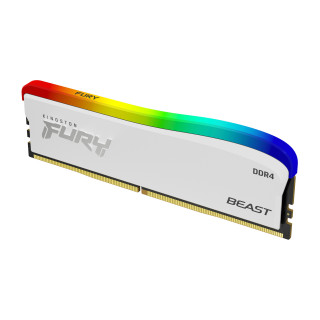 Kingston Technology FURY Beast 8GB 3200MT/s DDR4 CL16 DIMM blanc RGB SE