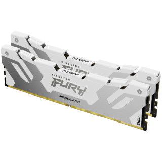 Kingston Technology FURY DIMM DDR5 CL32 64 Go 6000 MT/s (kit de 2) Renegade Blanc XMP