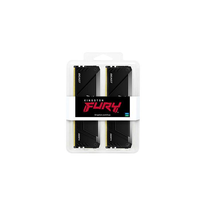 Kingston Technology FURY Beast 16GB 3733MT/s DDR4 CL19 DIMM (Kits de 2) RGB