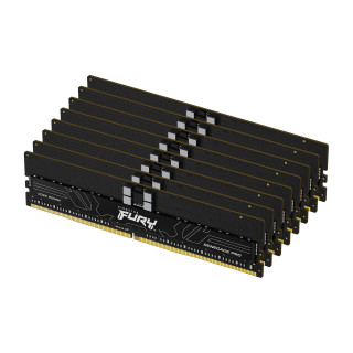 Kingston Technology FURY 128 Go 6400 MT/s DDR5 ECC Reg CL32 DIMM (kit de 8) Renegade Pro XMP