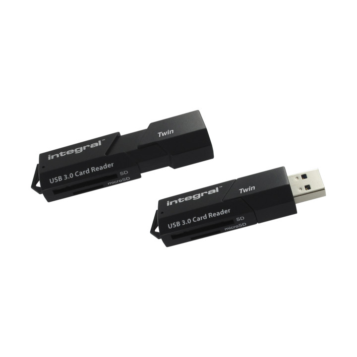 Integral INCRUSB3.0SDMSDV3 lecteur de carte mémoire USB 3.2 Gen 1 (3.1 Gen 1) Noir