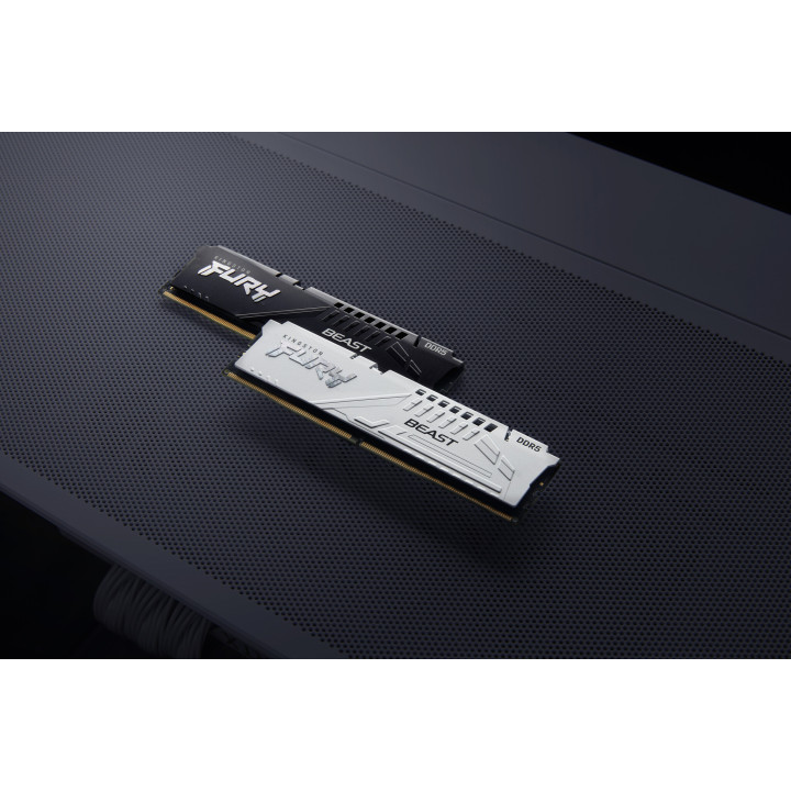 Kingston Technology FURY Beast 64 Go 6000 MT/s DDR5 CL30 DIMM (Kits de 2) White XMP