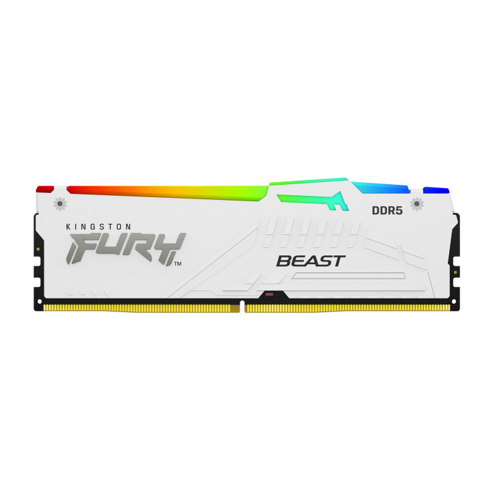 Kingston Technology FURY Beast 64GB 6000MT/s DDR5 CL30 DIMM (Kits de 2) White RGB XMP