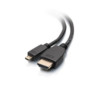 C2G Câble HDMI haut débit vers micro HDMI avec Ethernet, 3 m - 4K 60 Hz