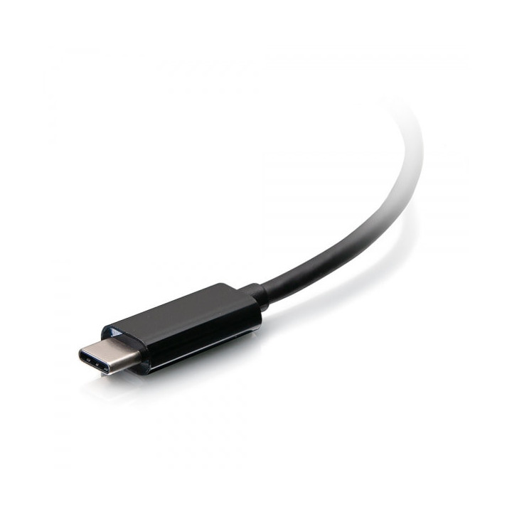 C2G Adaptateur multiport USB-C, adaptateur vidéo 4 en 1 avec HDMI, DisplayPort, DVI et VGA - 4K 60 Hz