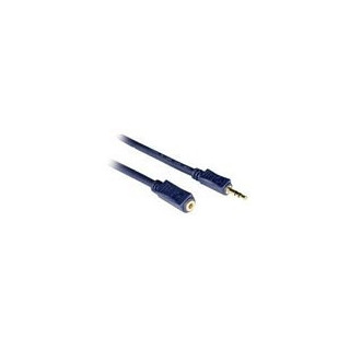 C2G 1m Velocity 3.5mm Stereo Audio Extension Cable M/F câble audio 3,5mm Noir