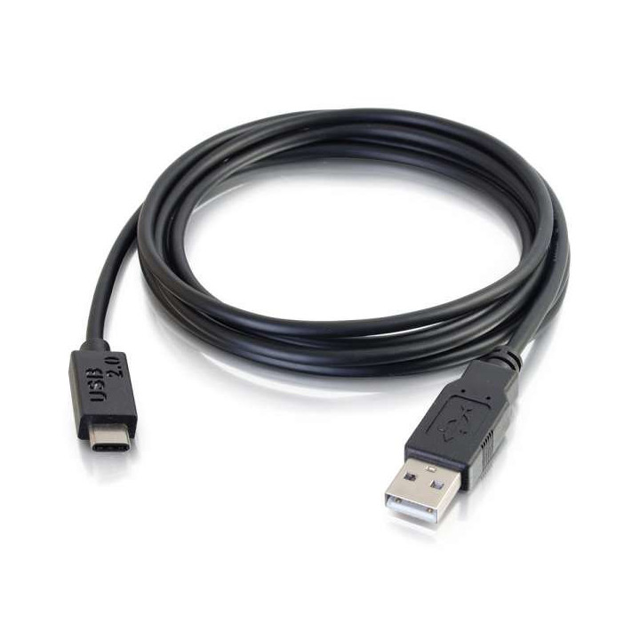C2G 3m, USB2.0-C/USB2.0-A câble USB USB C USB A Noir