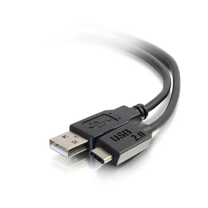 C2G 3m, USB2.0-C/USB2.0-A câble USB USB C USB A Noir