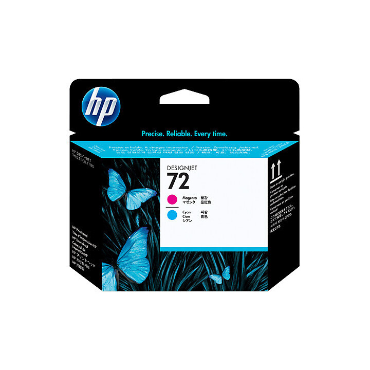 HP 72 tête d'impression cyan et magenta