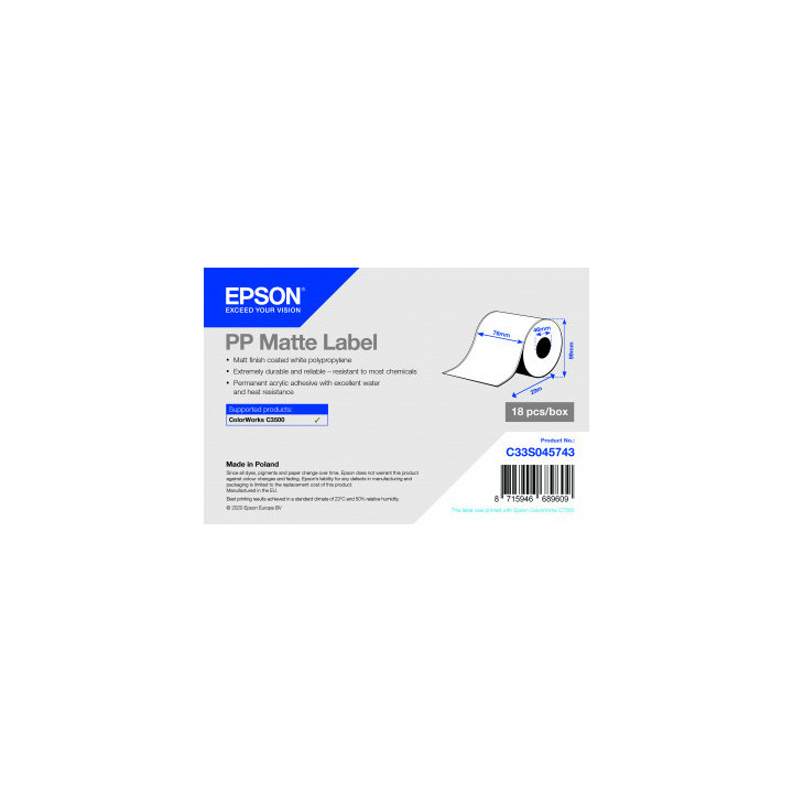 Epson C33S045743 étiquette à imprimer