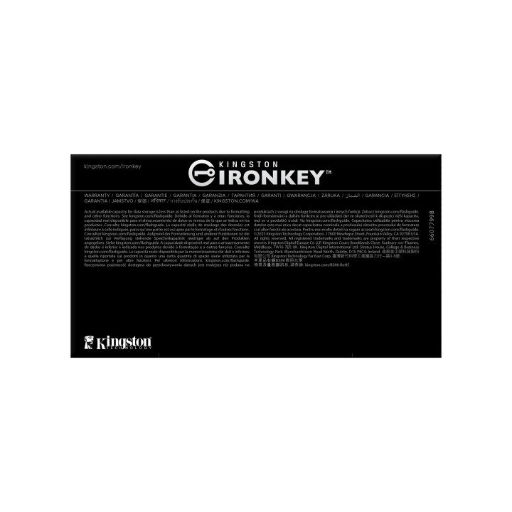 Kingston Technology IronKey 256 Go D500S FIPS 140-3 Lvl 3 AES-256