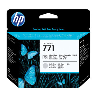 HP 771 tête d'impression DesignJet noir photo/gris clair