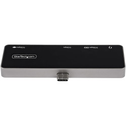 StarTech.com Adaptateur Multiport USB-C - USB-C vers 4K 60Hz HDMI 2.0 - Power Delivery Passthrough 100W - Hub USB 3.0 3 Ports -