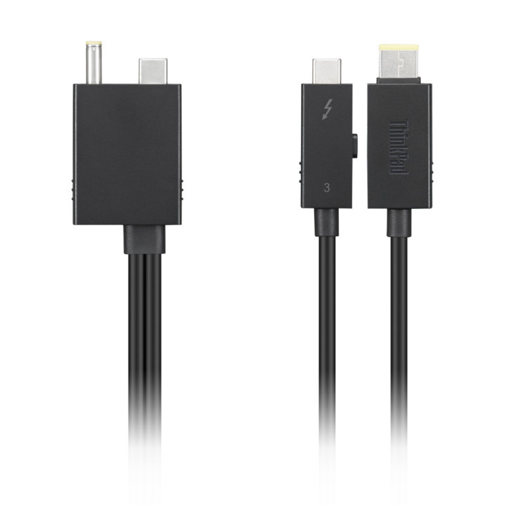 Lenovo 4X91K16970 Câble Thunderbolt 0,7 m 40 Gbit/s Noir