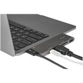StarTech.com Adaptateur Multiport USB-C pour MacBook Pro/Air - USB Type-C vers HDMI 4K, Alimentation 100W, Slot SD/MicroSD, Hub