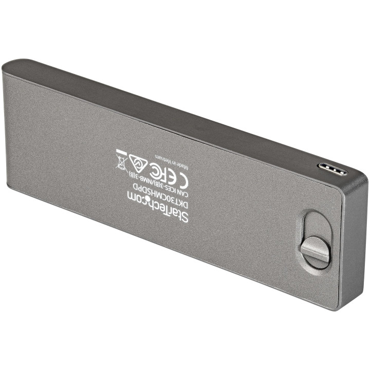 StarTech.com Adaptateur Multiport USB-C pour MacBook Pro/Air - USB Type-C vers HDMI 4K, Alimentation 100W, Slot SD/MicroSD, Hub