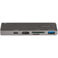 StarTech.com Adaptateur Multiport USB-C pour MacBook Pro/Air - USB Type-C vers HDMI 4K, Alimentation 100W, Slot SD/MicroSD, Hub