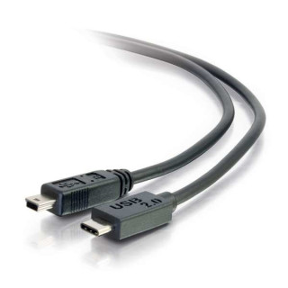 C2G USB 2.0, C - Mini B, 4m câble USB USB C Mini-USB B Noir