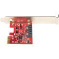StarTech.com Carte PCI Express SATA 2 ports - Carte Contrôleur PCIe SATA - 6Gbps - ASM1166 SATA-Raid - Convertisseur PCI Expre