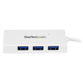 StarTech.com Hub USB 3.0 à 4 ports avec câble intégré - 5Gbps - Blanc