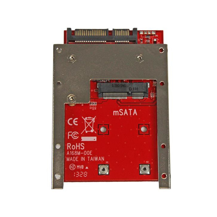 StarTech.com Adaptateur mSATA SSD vers SATA 2,5" - Carte Convertisseur mSATA SSD vers SATA 2,5"