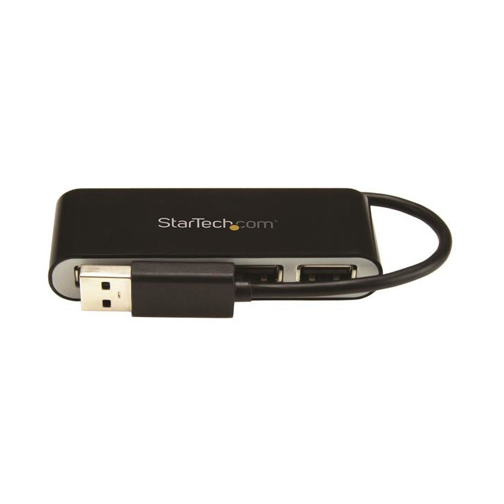 StarTech.com Hub USB 2.0 portable à 4 ports avec câble intégré
