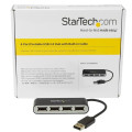 StarTech.com Hub USB 2.0 portable à 4 ports avec câble intégré