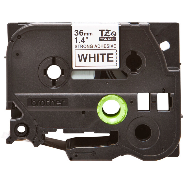 Brother TZe-S261 - Cassette à ruban pour étiqueteuse originale – Noir sur blanc, 36 mm de large