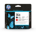 HP Tête d'impression DesignJet 744 noir mat/rouge chromatique