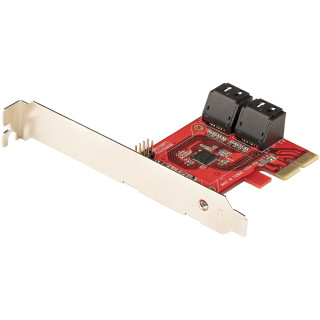 StarTech.com Carte PCI Express SATA 4 ports - Carte Contrôleur PCIe SATA - 6Gbps - ASM1166 Non-Raid - Convertisseur PCI Expres