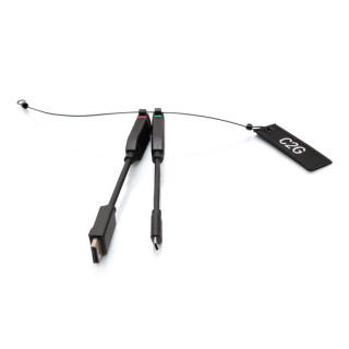 C2G Boucle d’adaptateurs universelle dongle HDMI® 4K avec DisplayPort™ et USB-C® à code couleur