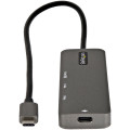 StarTech.com Adaptateur Multiport USB-C - Adaptateur USB-C vers HDMI 2.0b 4K 60Hz (HDR10), Alimentation 100W Passthrough, Hub 4
