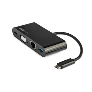 StarTech.com Adaptateur Multiport USB-C - Mini Dock USB-C avec Sortie Vidéo VGA 1080p - Power Delivery Passthrough 60W - USB 3