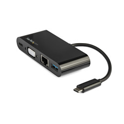 StarTech.com Adaptateur Multiport USB-C - Mini Dock USB-C avec Sortie Vidéo VGA 1080p - Power Delivery Passthrough 60W - USB 3