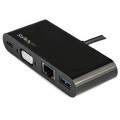 StarTech.com Adaptateur Multiport USB-C - Mini Dock USB-C avec Sortie Vidéo VGA 1080p - Power Delivery Passthrough 60W - USB 3