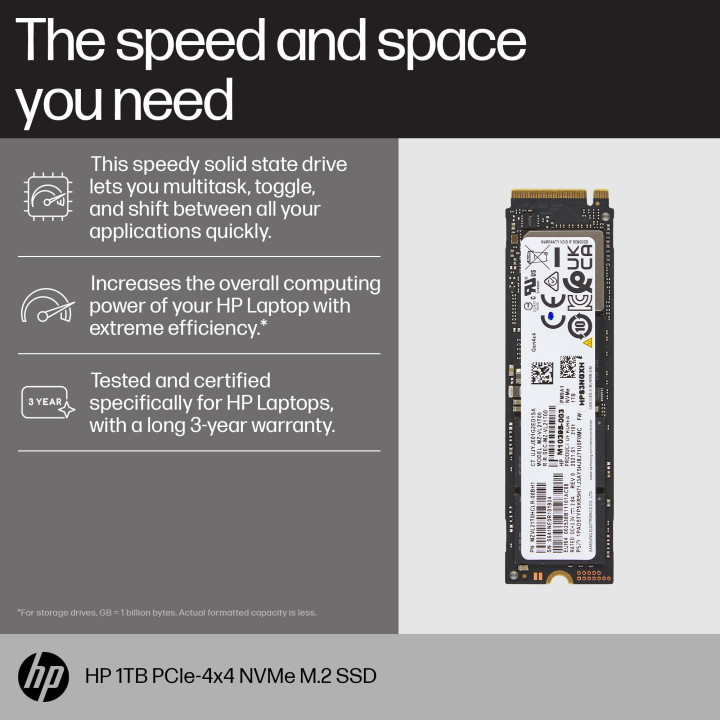 HP SSD PCIe4x4 NVMe M.2 1 To
