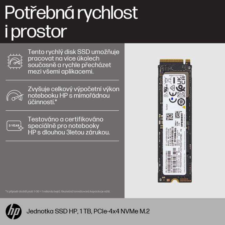 HP SSD PCIe4x4 NVMe M.2 1 To