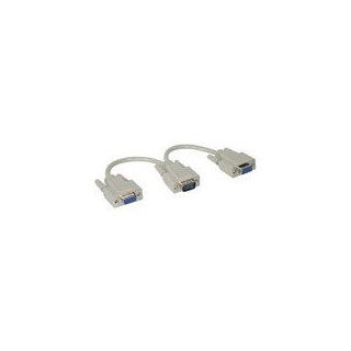 C2G HD15/2xHD15 Y-Cable câble VGA VGA (D-Sub) 2 x VGA (D-Sub) Gris