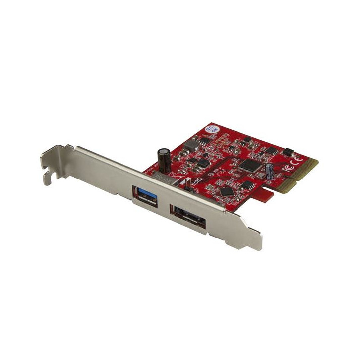 StarTech.com Carte contrôleur PCIe à USB 3.1 (10 Gb/s) et eSATA III (6 Gb/s)