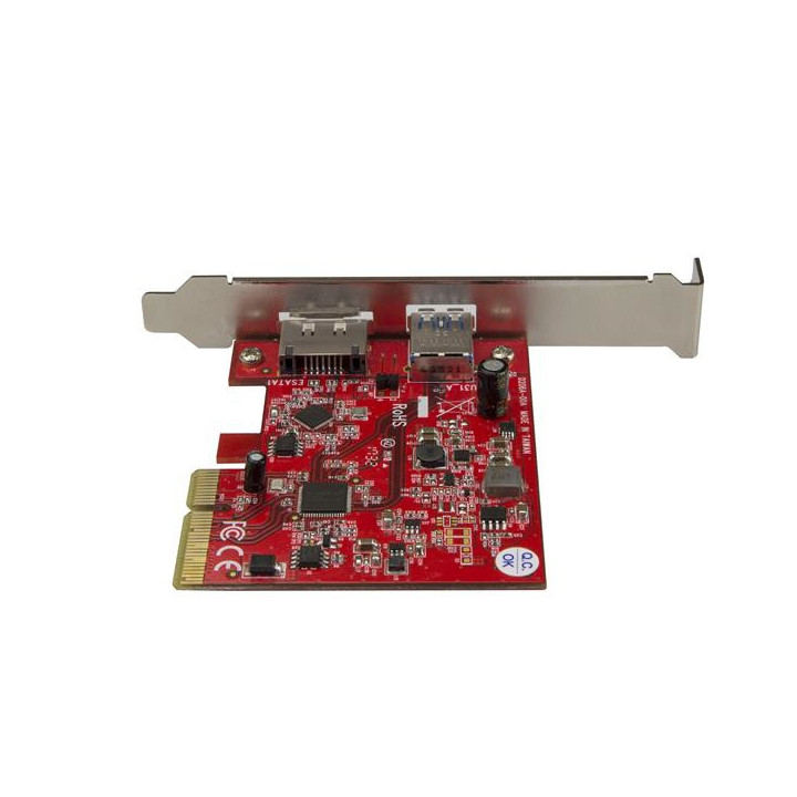 StarTech.com Carte contrôleur PCIe à USB 3.1 (10 Gb/s) et eSATA III (6 Gb/s)