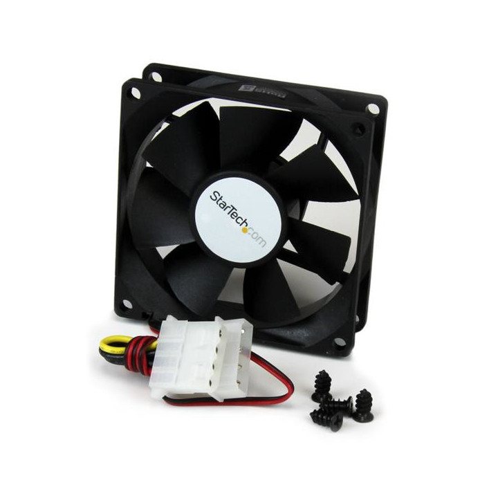 StarTech.com Ventilateur PC à Double Roulement à Billes - Alimentation LP4 - 80 mm