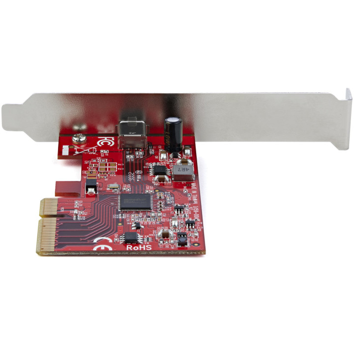 StarTech.com Carte PCIe 1 port USB 3.2 Gen 2x2 - Carte Contrôleur USB-C SuperSpeed 20Gbps PCI Express 3.0 x 4 - Carte Adaptate